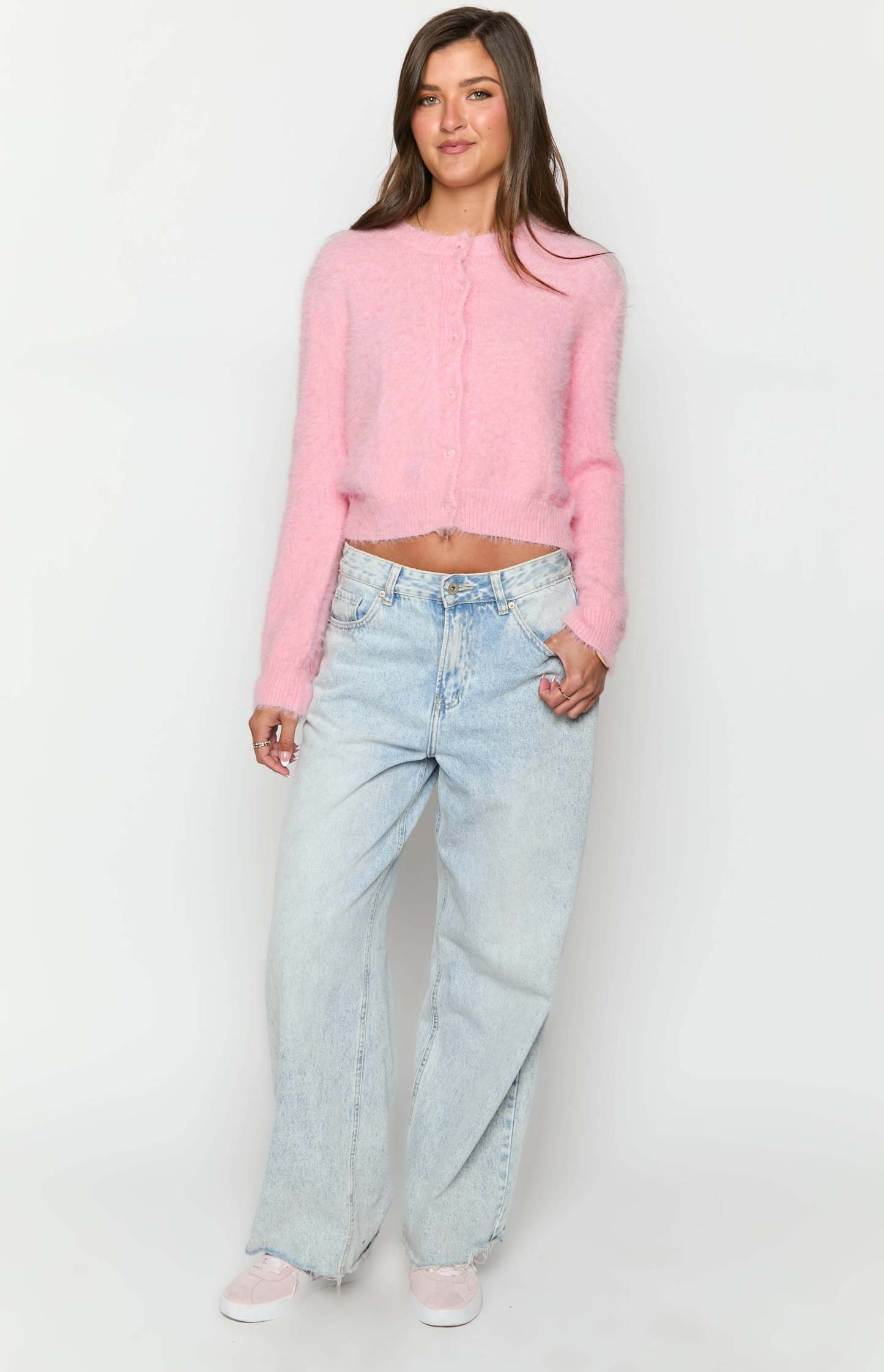 Hyla Pink Cardigan-Vavasi.All Rights Reserved.