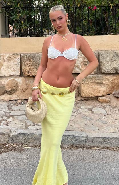 Anna Yellow Maxi Skirt-Vavasi.All Rights Reserved.