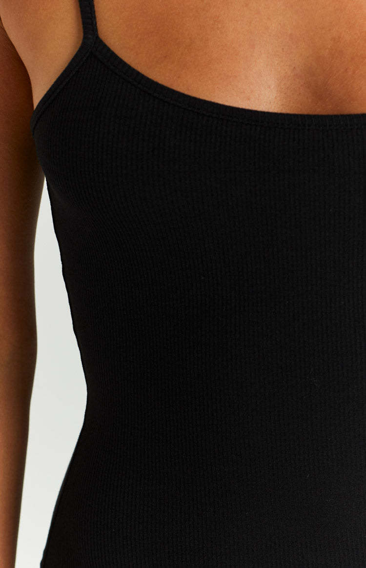 Ingrid Black Mini Slip Dress-Vavasi.All Rights Reserved.
