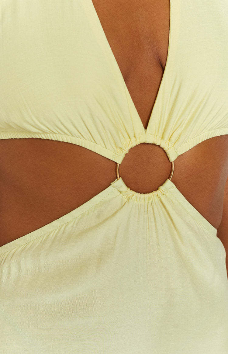 Impala Lemon Maxi Dress-Vavasi.All Rights Reserved.