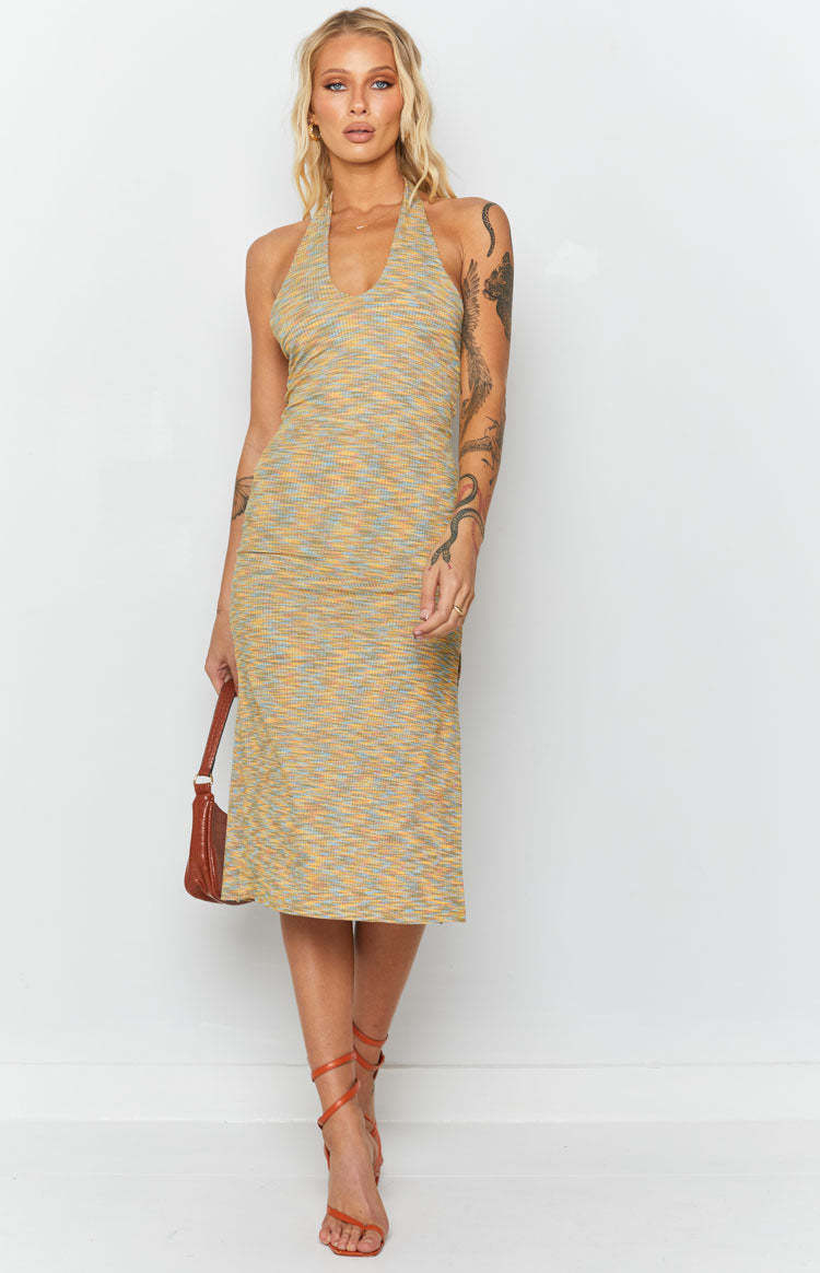 Indi Spacedye Midi Dress Multi-Vavasi.All Rights Reserved.