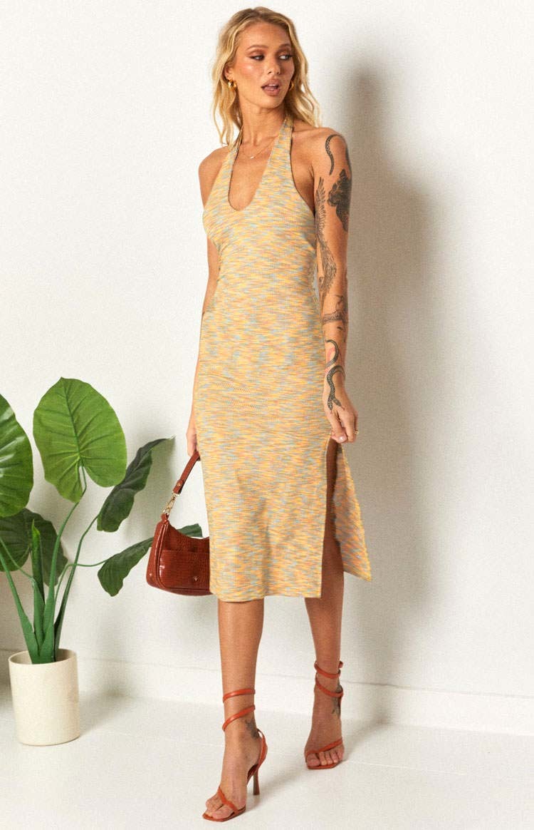 Indi Spacedye Midi Dress Multi-Vavasi.All Rights Reserved.