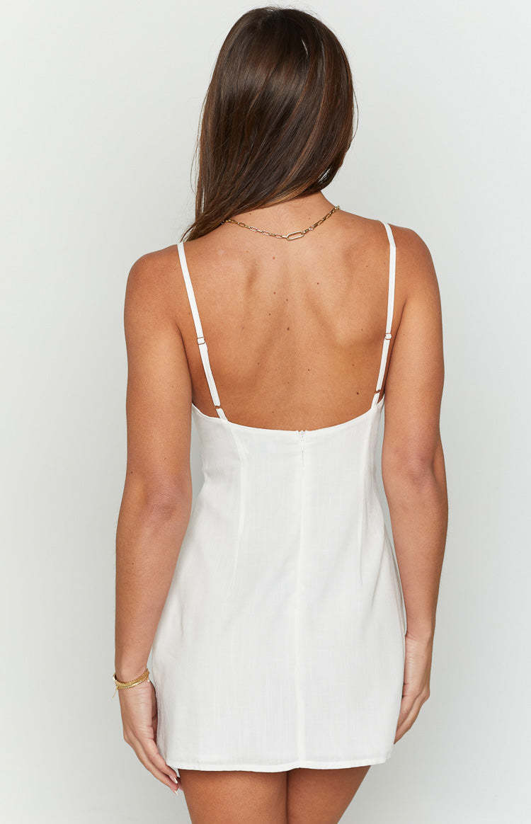 Indiana White Mini Dress-Vavasi.All Rights Reserved.