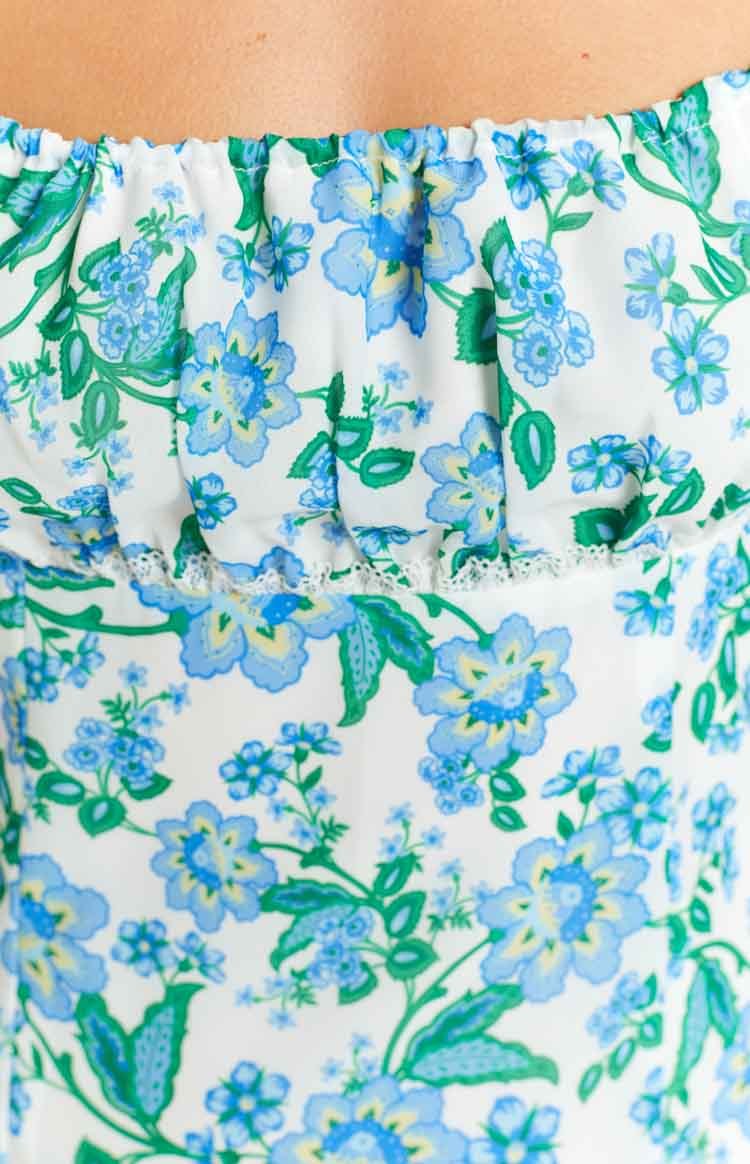 Isabel White Floral Mini Dress-Vavasi.All Rights Reserved.