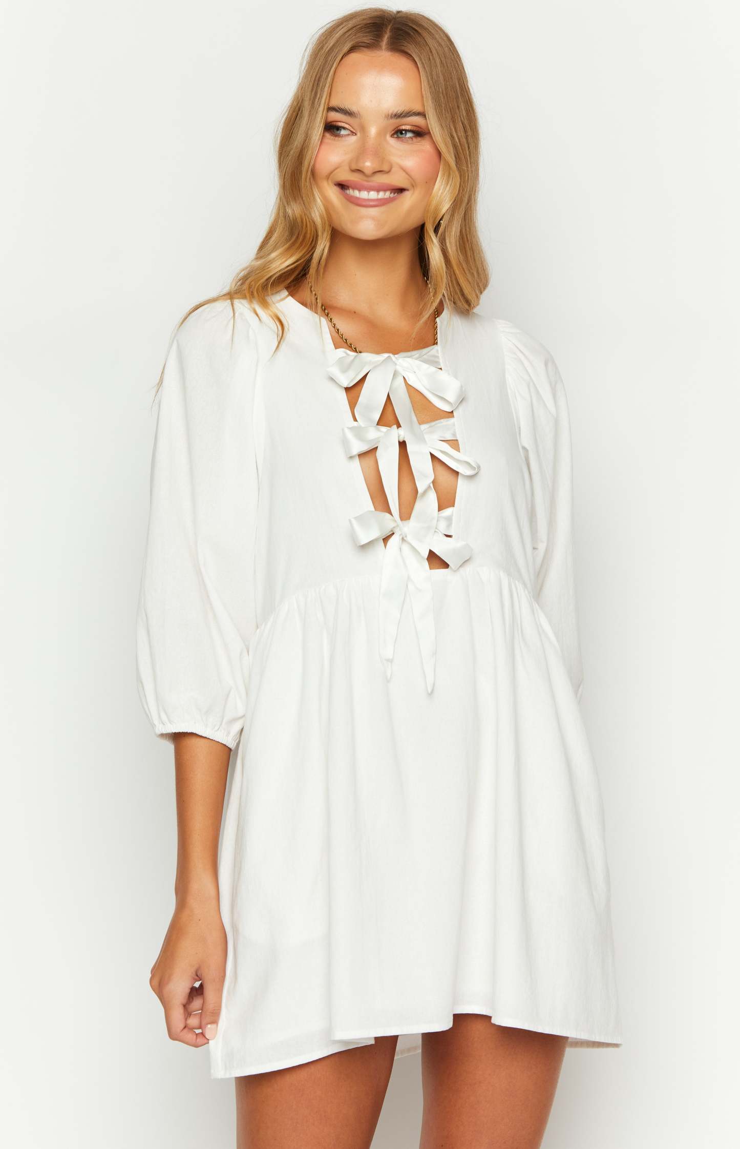 Issy White Mini Dress-Vavasi.All Rights Reserved.