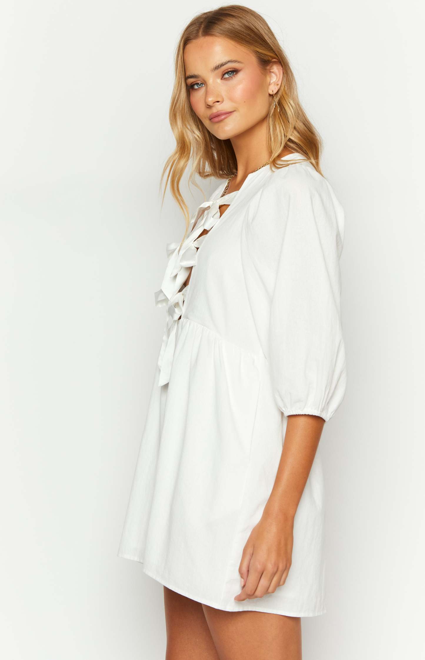 Issy White Mini Dress-Vavasi.All Rights Reserved.