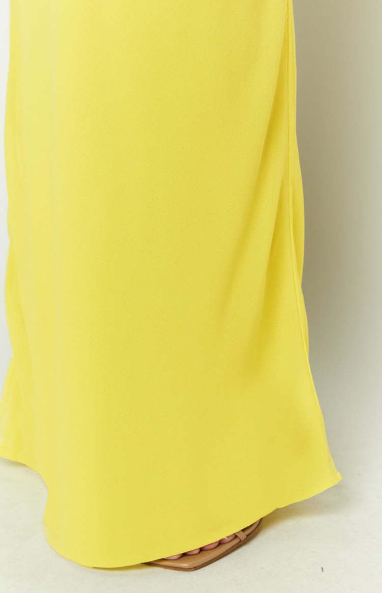 Jacqulin Yellow Maxi Skirt-Vavasi.All Rights Reserved.