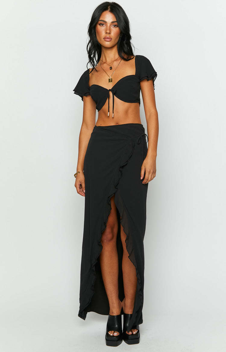 Jay Black Midi Skirt-Vavasi.All Rights Reserved.