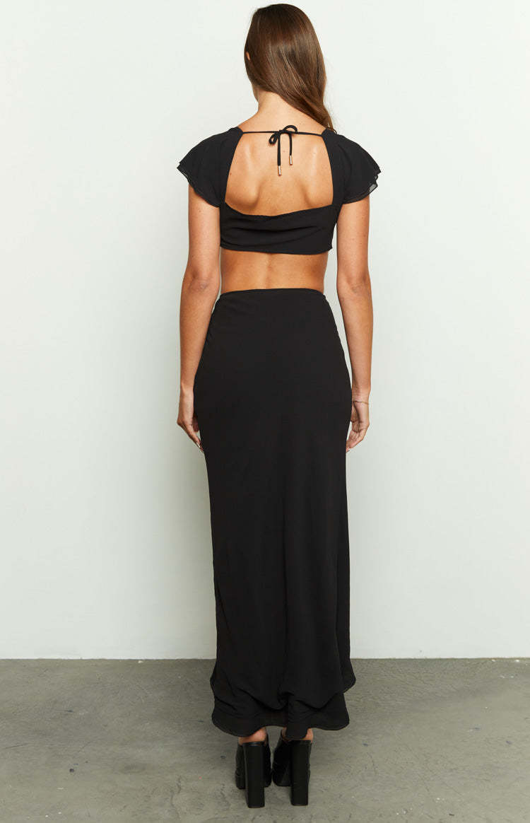 Jay Black Midi Skirt-Vavasi.All Rights Reserved.