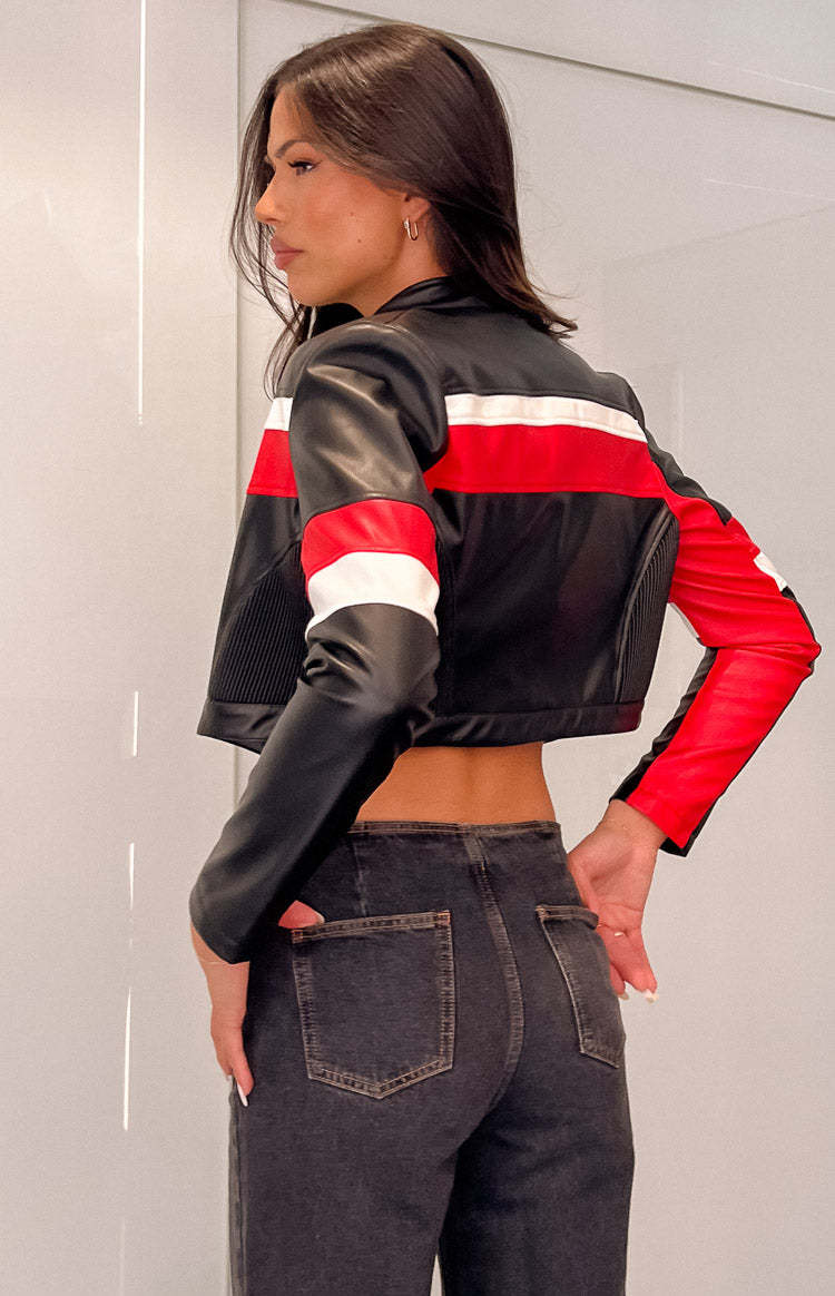Jayella Black Moto Jacket-Vavasi.All Rights Reserved.