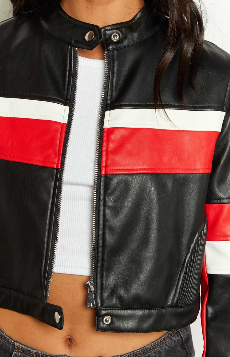 Jayella Black Moto Jacket-Vavasi.All Rights Reserved.