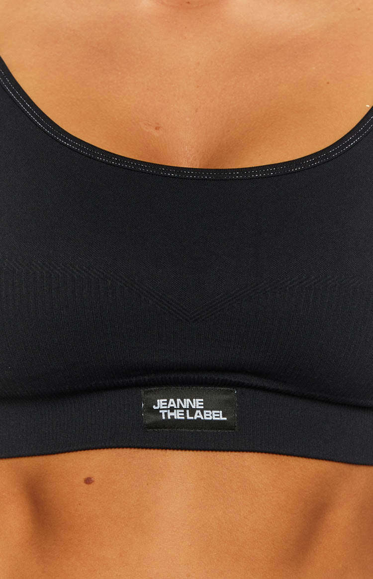 Jeanne The Label Black Ballet Crop Top-Vavasi.All Rights Reserved.