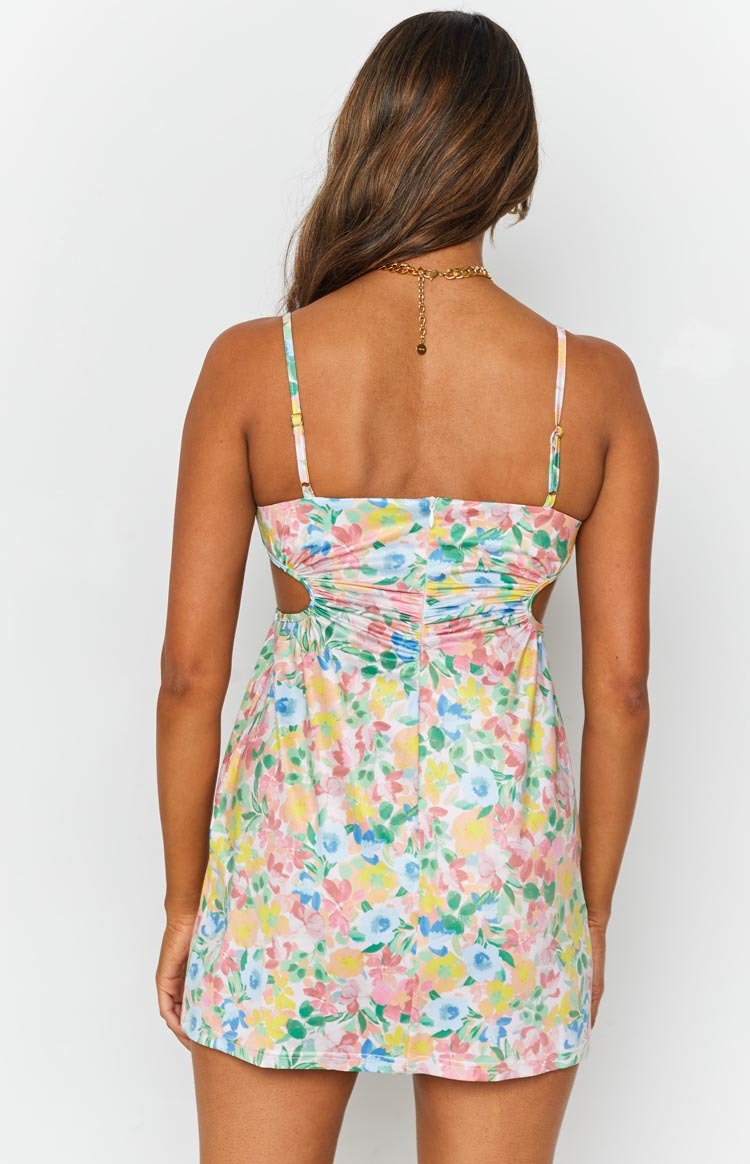Jenna Cut Out Mini Dress Multi-Vavasi.All Rights Reserved.