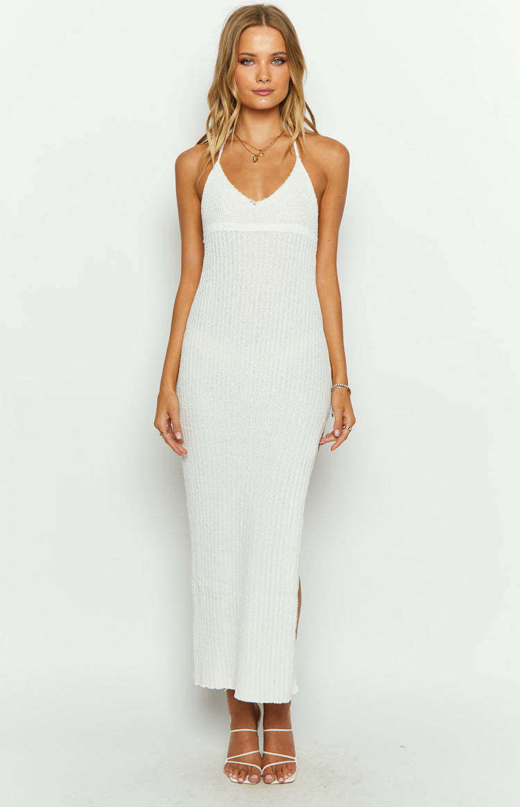 Joanna White Maxi Dress-Vavasi.All Rights Reserved.