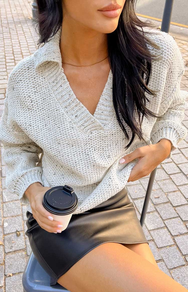 Jolly Grey Sweater-Vavasi.All Rights Reserved.