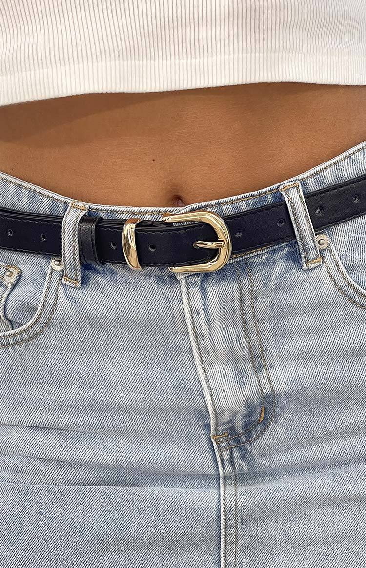 Josey Black PU Belt-Vavasi.All Rights Reserved.