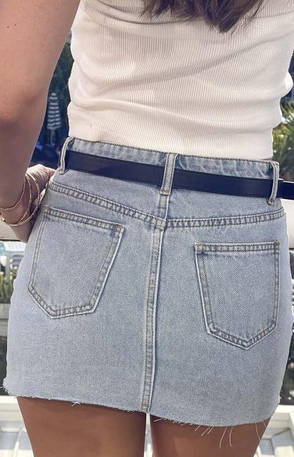 Josey Black PU Belt-Vavasi.All Rights Reserved.