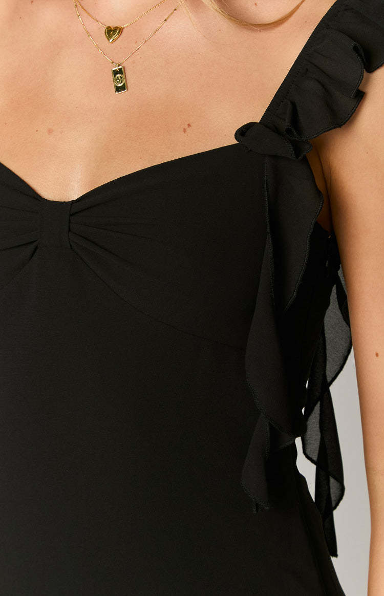 Joyce Black Mini Dress-Vavasi.All Rights Reserved.