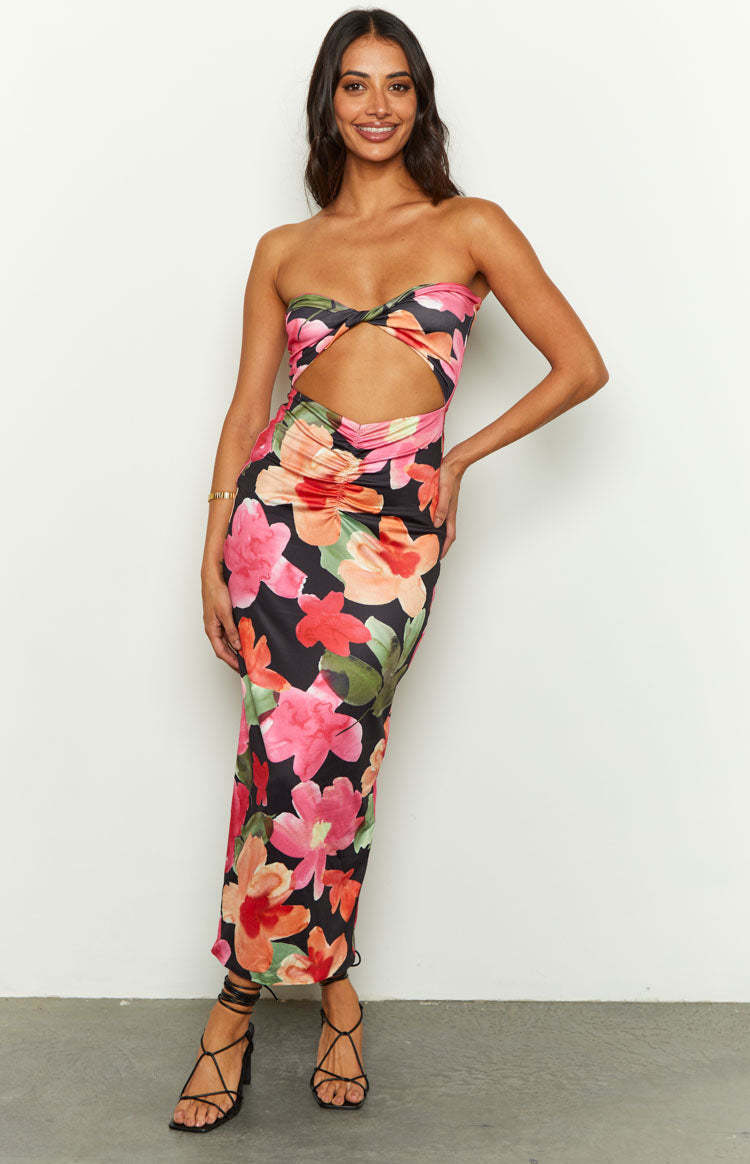 Juliete Floral Midi Dress-Vavasi.All Rights Reserved.