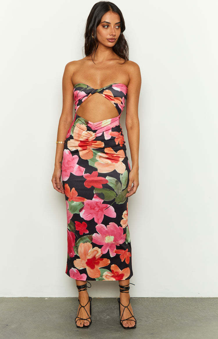 Juliete Floral Midi Dress-Vavasi.All Rights Reserved.