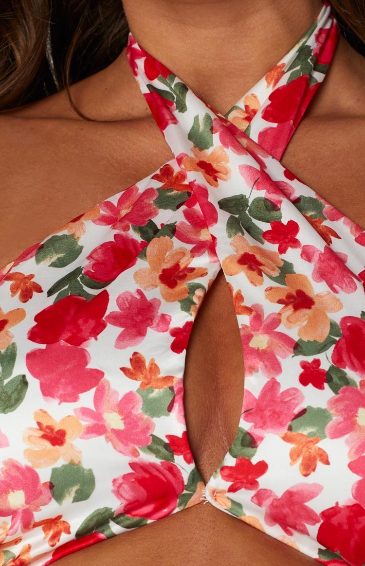 Juniper White Floral Halter Top-Vavasi.All Rights Reserved.