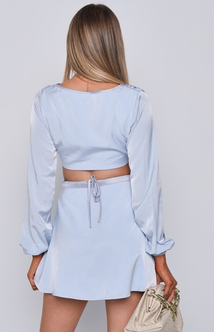 Jupiter Blue Mini Dress-Vavasi.All Rights Reserved.