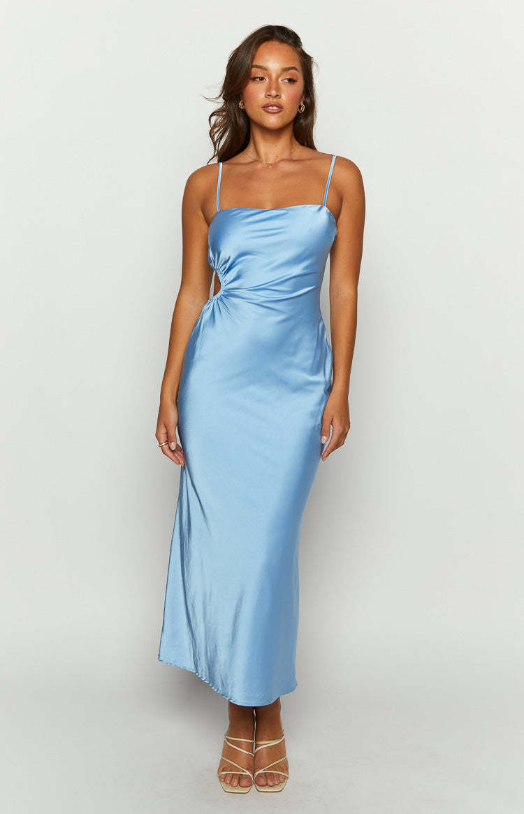 Jura Blue Maxi Dress-Vavasi.All Rights Reserved.