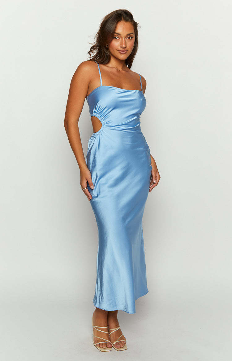 Jura Blue Maxi Dress-Vavasi.All Rights Reserved.