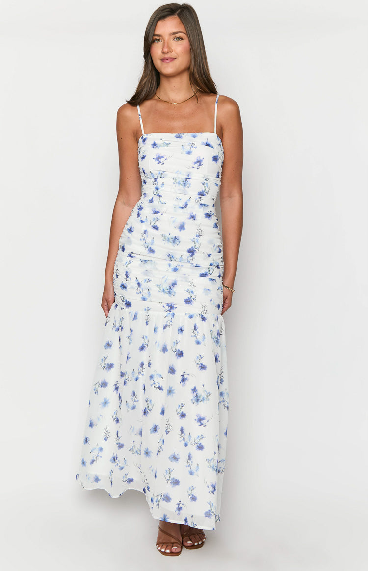 Kelee White Floral Maxi Dress-Vavasi.All Rights Reserved.