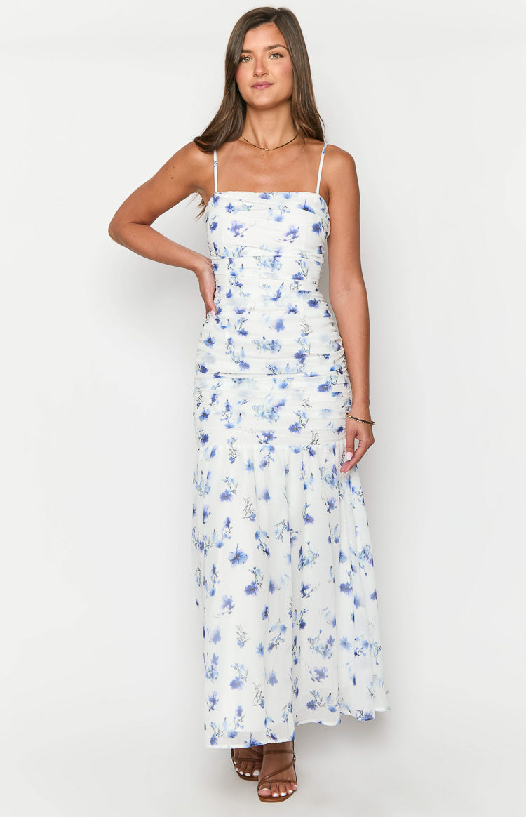 Kelee White Floral Maxi Dress-Vavasi.All Rights Reserved.
