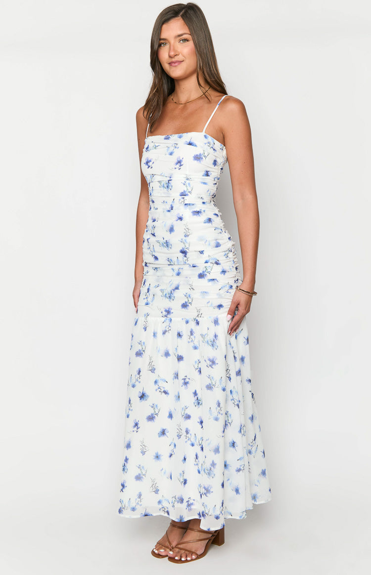 Kelee White Floral Maxi Dress-Vavasi.All Rights Reserved.