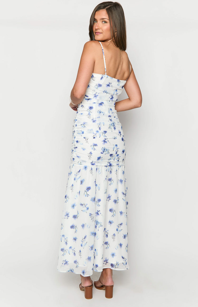 Kelee White Floral Maxi Dress-Vavasi.All Rights Reserved.