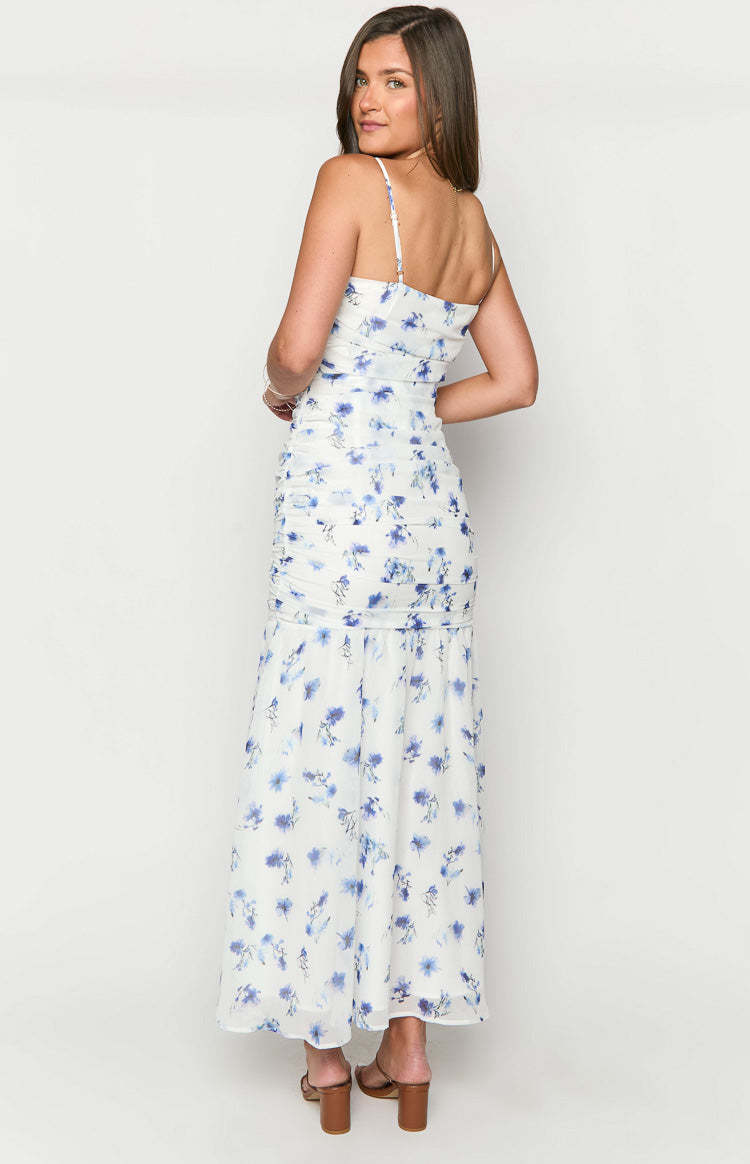Kelee White Floral Maxi Dress-Vavasi.All Rights Reserved.
