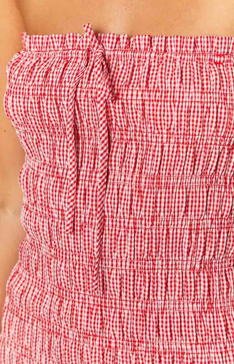 Kari Red Strapless Mini Dress-Vavasi.All Rights Reserved.