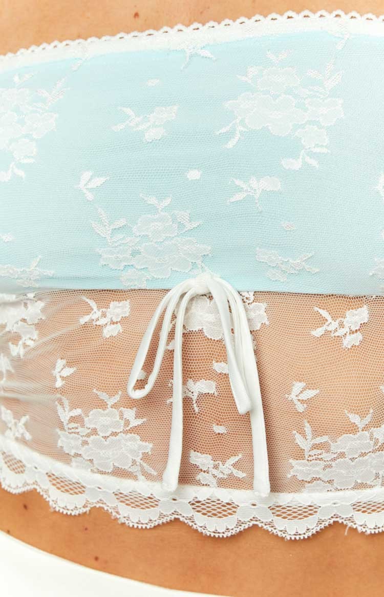 Kasy White Lace Tube Top-Vavasi.All Rights Reserved.