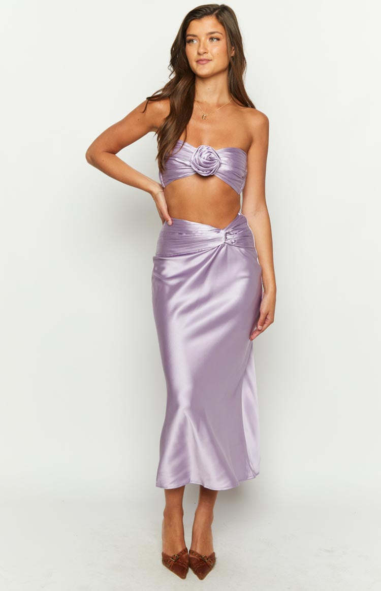 Kaylea Lilac Maxi Skirt-Vavasi.All Rights Reserved.