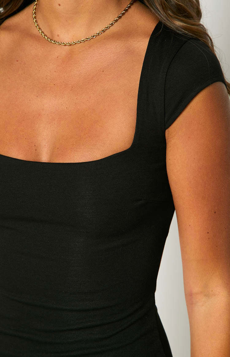 Kirby Black Mini Dress-Vavasi.All Rights Reserved.