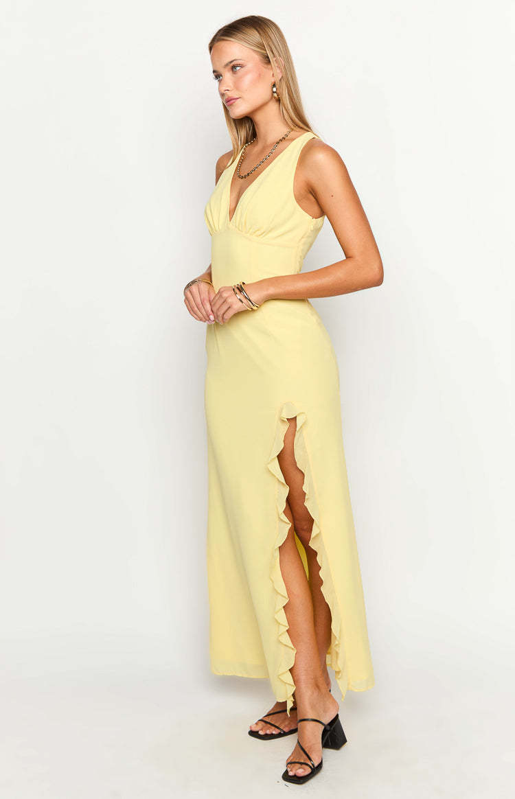 Kris Yellow Maxi Dress-Vavasi.All Rights Reserved.