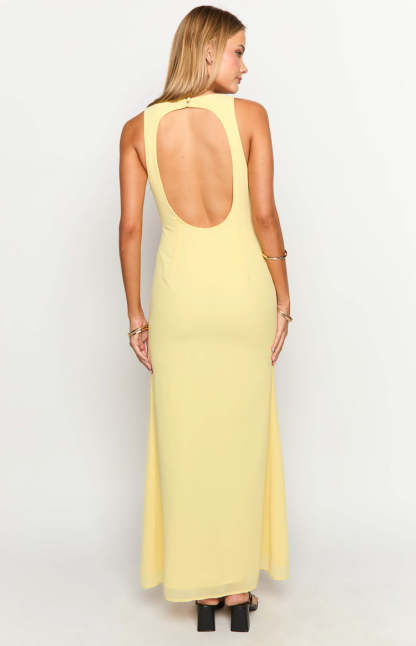 Kris Yellow Maxi Dress-Vavasi.All Rights Reserved.