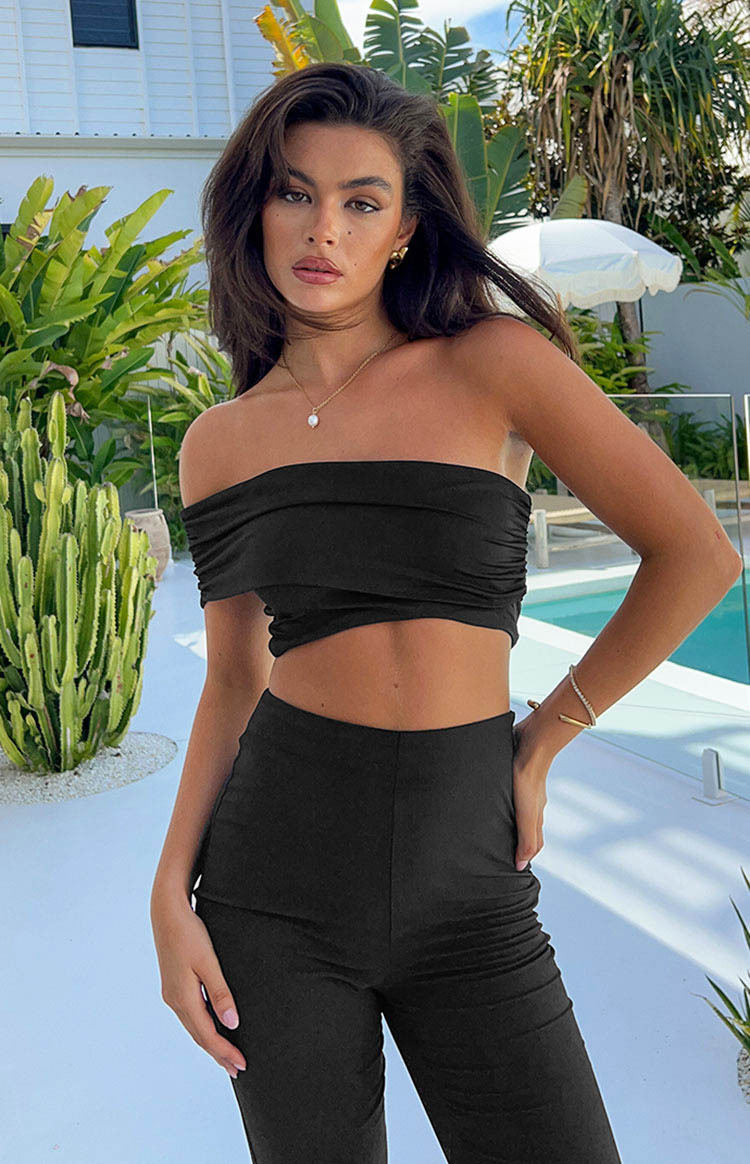 Kylah Black Off Shoulder Top-Vavasi.All Rights Reserved.