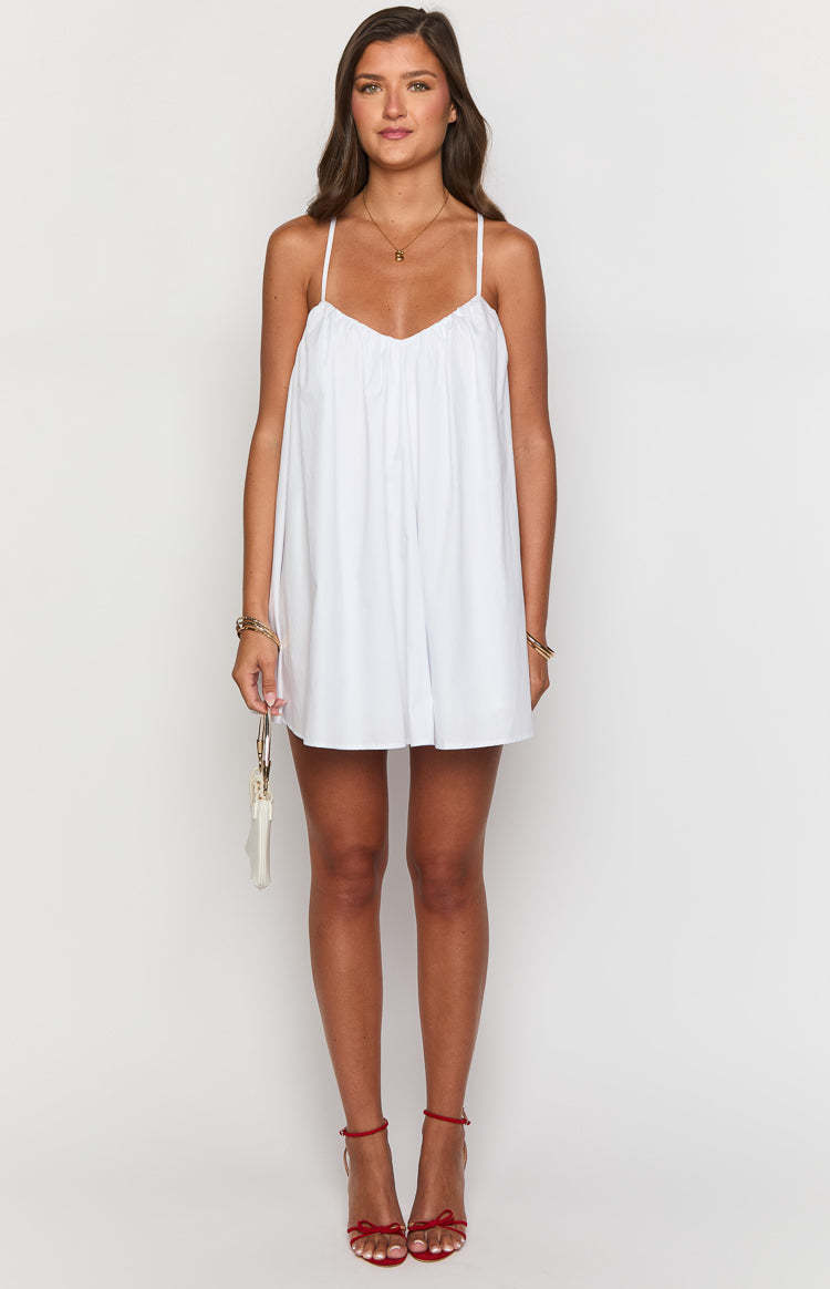 Lulu White Mini Dress-Vavasi.All Rights Reserved.