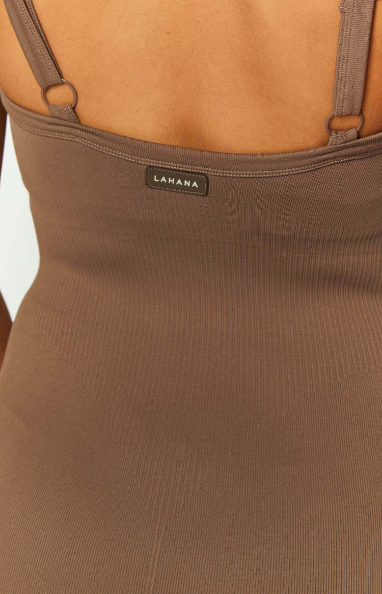 Lahana Halo Brown Bodysuit-Vavasi.All Rights Reserved.