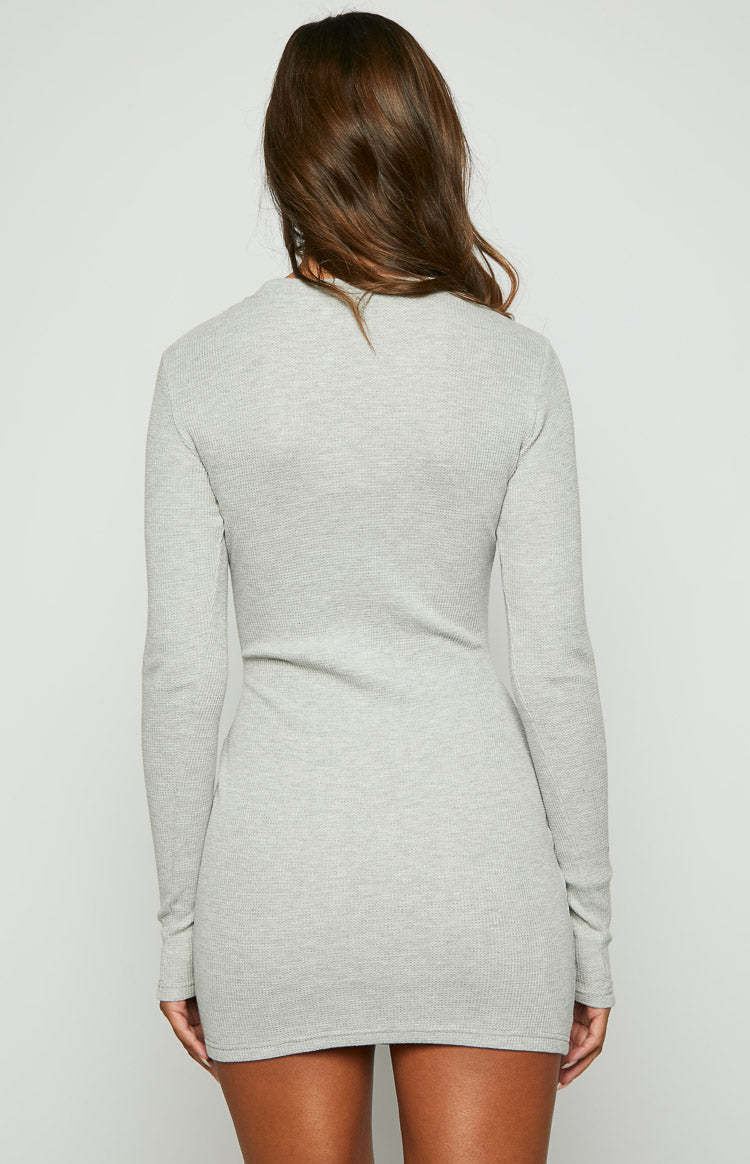 Lakin Grey Mini Dress-Vavasi.All Rights Reserved.