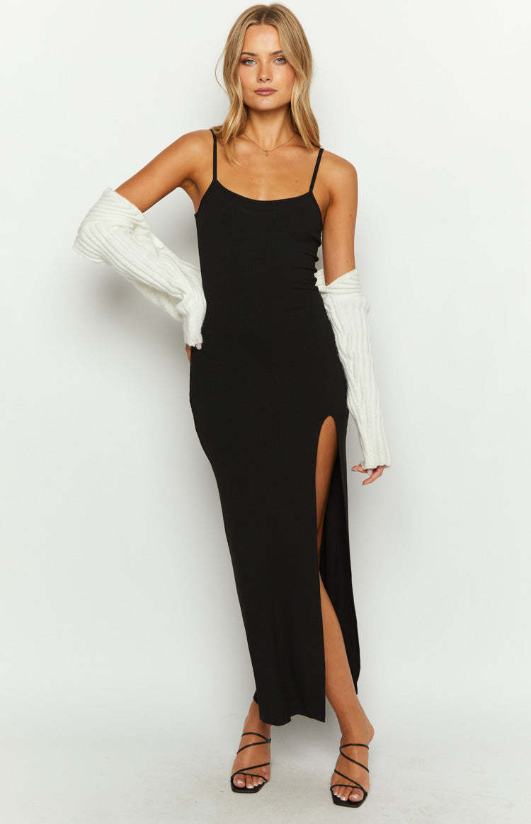 Lani Black Maxi Dress-Vavasi.All Rights Reserved.