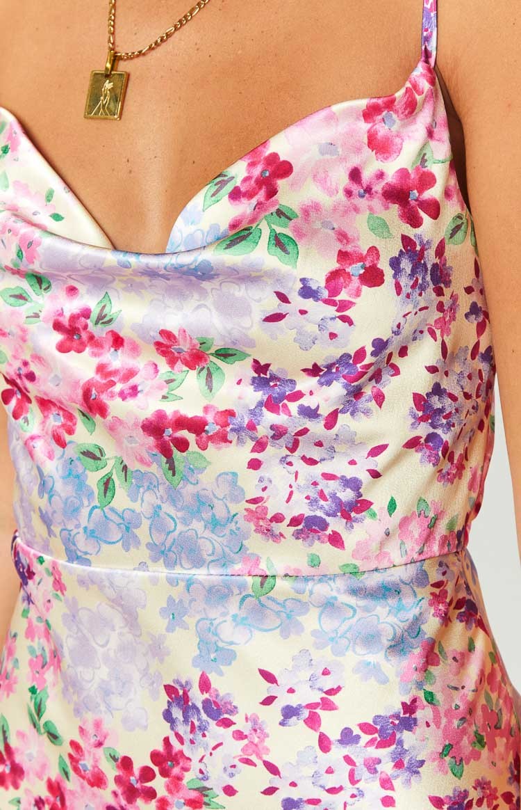Laufry Yellow Floral Print Maxi Dress-Vavasi.All Rights Reserved.