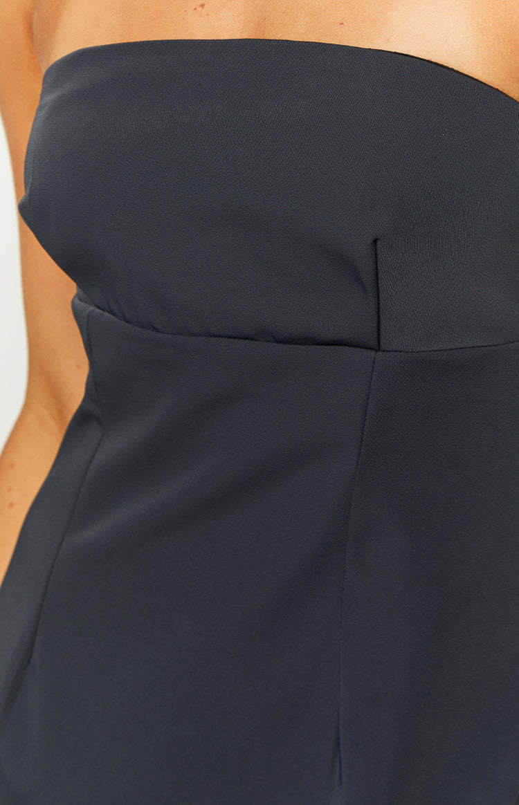 Lauren Navy Strapless Mini Dress-Vavasi.All Rights Reserved.