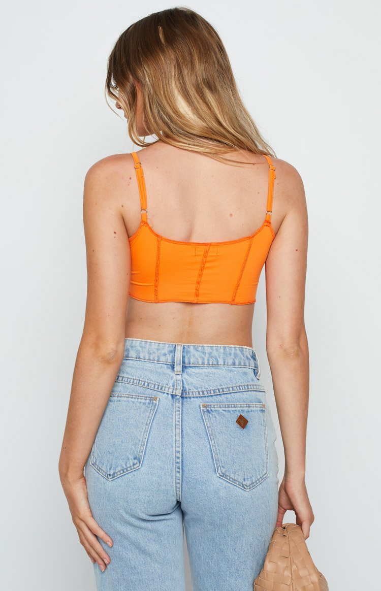 Lawley Corset Top Orange-Vavasi.All Rights Reserved.