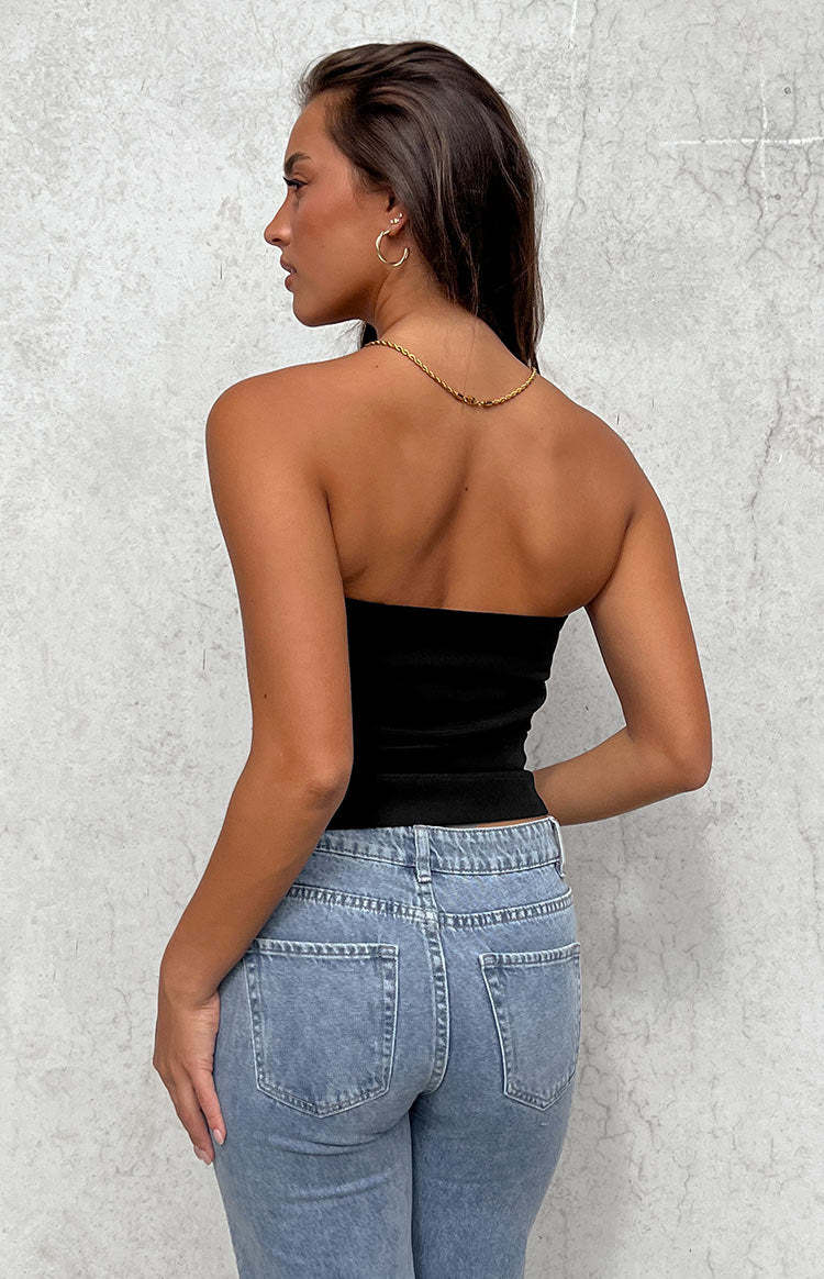 Like That Black Strapless Top-Vavasi.All Rights Reserved.
