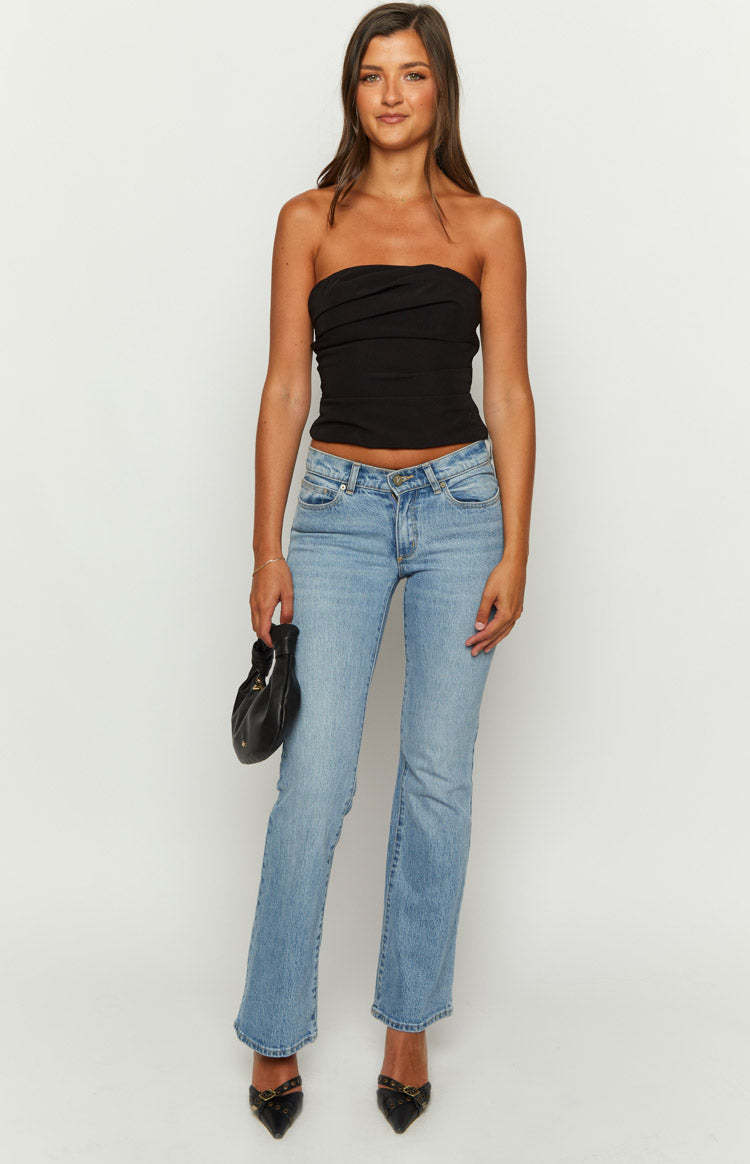 Like That Black Strapless Top-Vavasi.All Rights Reserved.