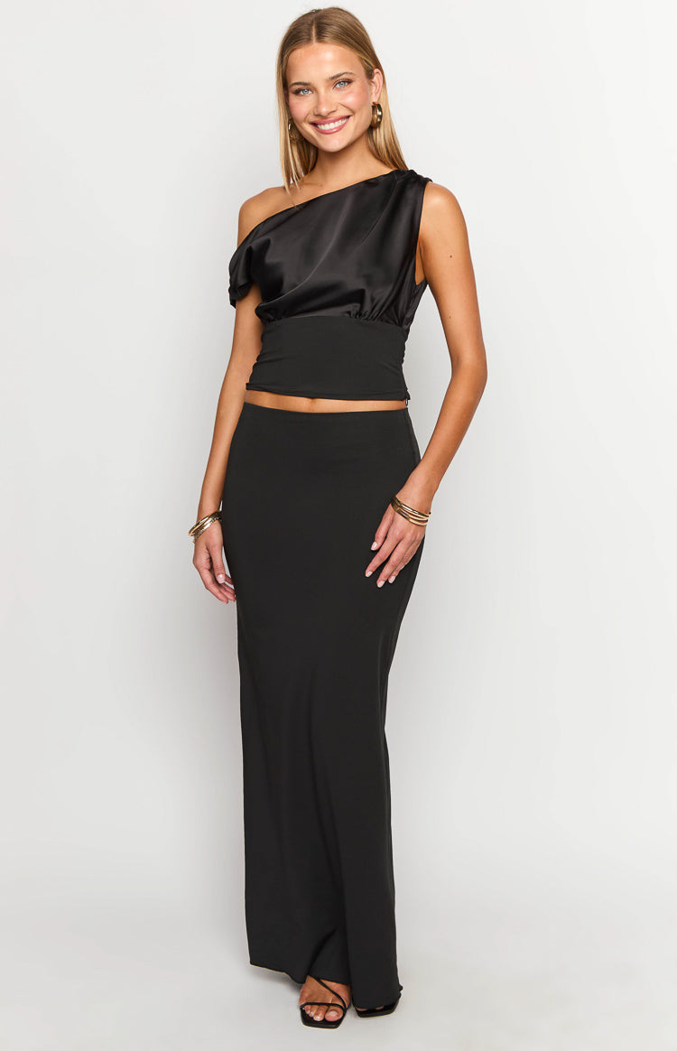 Linkin Black Off The Shoulder Crop Top-Vavasi.All Rights Reserved.